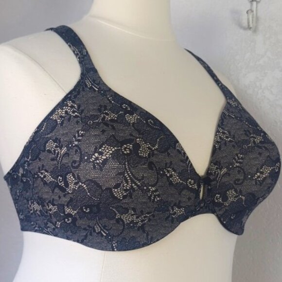 Bali 40DD  T-Shirt Bra Full Coverage Underwire Multiway Strap Lightly Lined - Picture 2 of 6